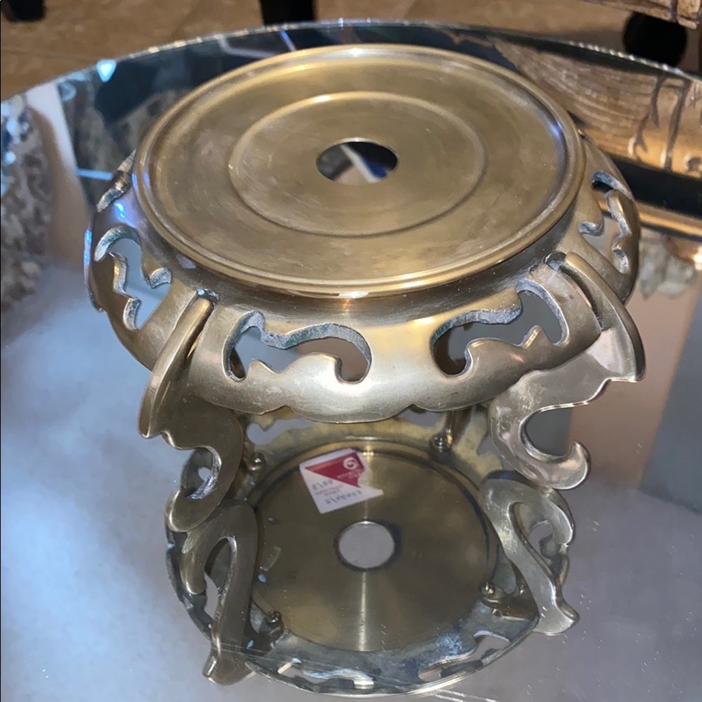 Box41 Vintage Brass Decorative Crafts Elegant  Candle or Oil Lamp Stand